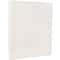 JAM Paper White 8.5" x 11" Parchment Cardstock, 250 Sheets